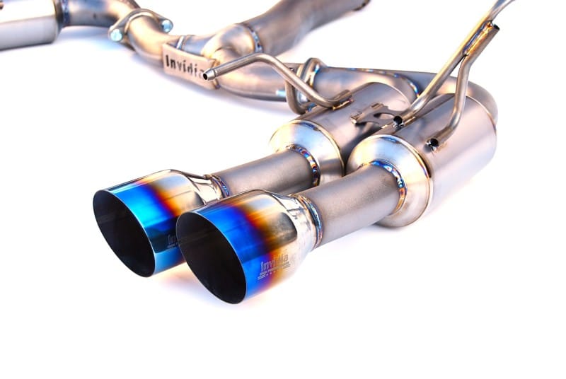 Invidia — Invidia 2015+ WRX/STi Gemini 80mm Full Titanium Quad 101mm Tip Cat-Back Exhaust