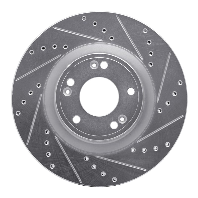 R1 Concepts — R1 09-11 Hyundai Genesis Sedan Front Right Drilled & Slotted Silver Brake Rotor
R1 Brake Rotor Drill