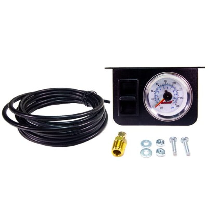 Kleinn Air Horns — Kleinn Illuminated Dual Needle 160 PSI Dash Panel Gauge Kit w/ On/Off Switch
Panel Gauge