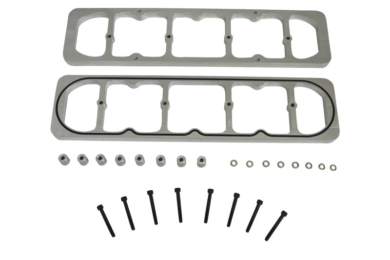 Moroso — Moroso Chevrolet Small Block Valve Cover Adapter - GM LS Cylinder Heads - Billet Aluminum