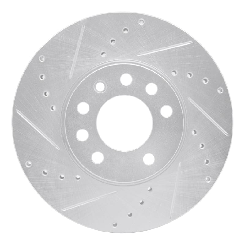 R1 Concepts — R1 03-11 Cadillac BLS (Mexico) Front Left Drilled & Slotted Silver Brake Rotor
R1 Brake Rotor Drill
