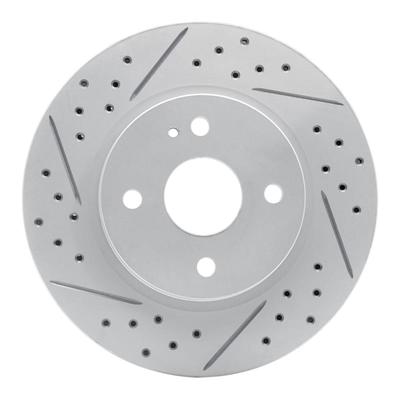 R1 Concepts — R1 11-15 Mazda 2 (USA/Canada) Front Left Drilled & Slotted Geo-Carbon Rotor