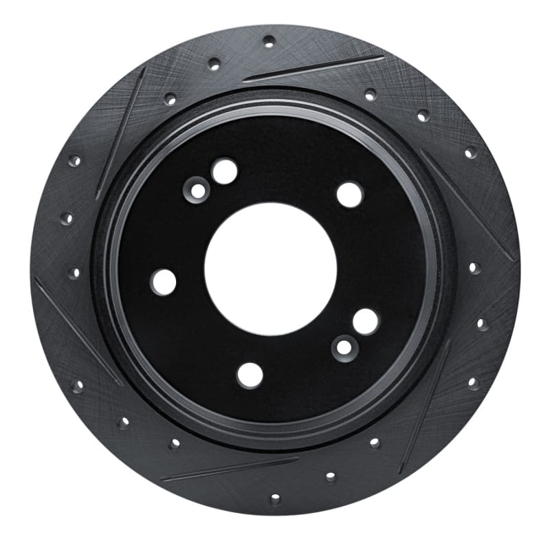 R1 Concepts — R1 18-25 Hyundai Kona Rear Left Drilled & Slotted Black Brake Rotor
R1 Brake Rotor Drill