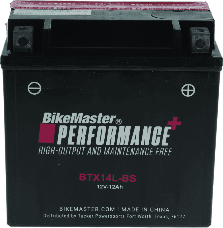 BikeMaster — BTX14L-BS Battery, 180 CCA
