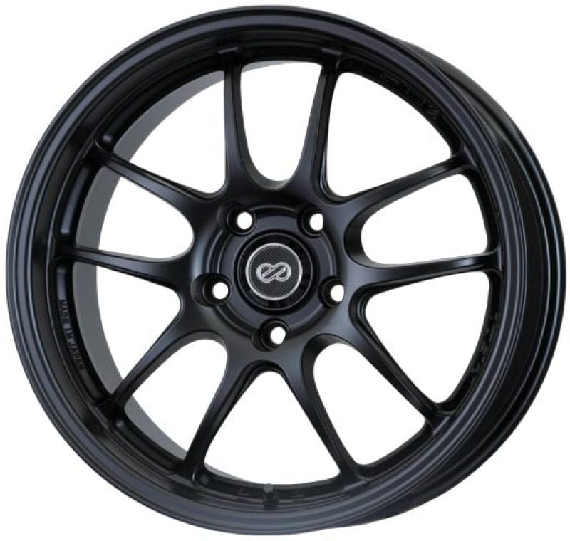 Enkei — Enkei PF01 18x10.5 5x114.3 15mm Offset 75mm Bore Black Wheel **Special Order**