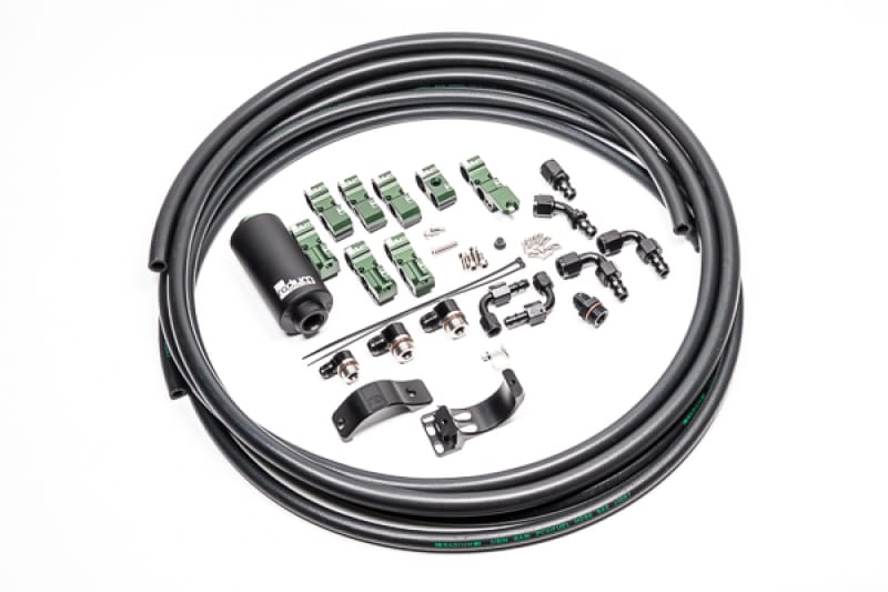 Radium Engineering — Radium Engineering Late Nissan Fuel Hanger Plumbing Kit Microglass Filter