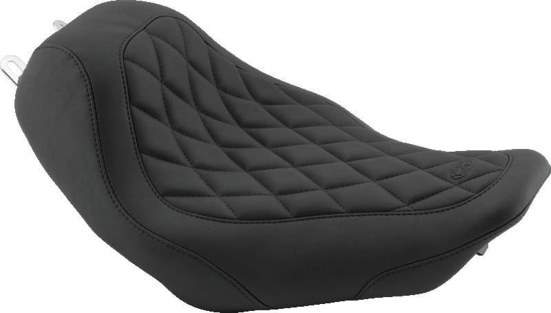 Mustang Motorcycle — Wide Touring Two-Piece Seat w/Driver Backrest, Original