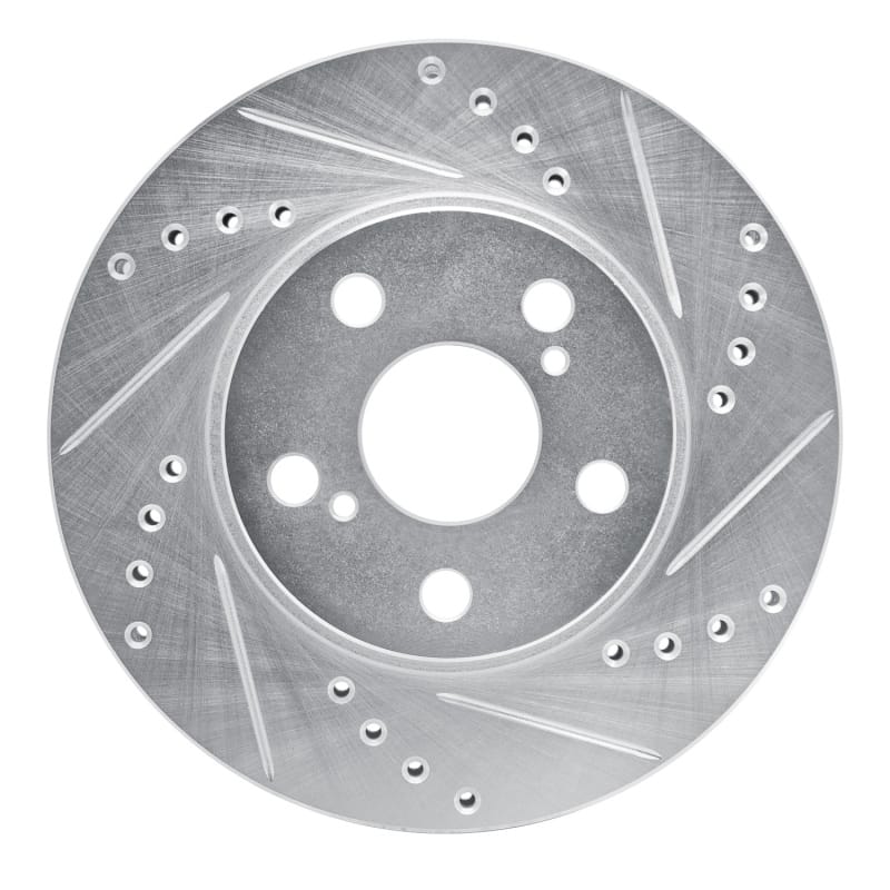 R1 Concepts — R1 94-00 Toyota Celica Front Right Drilled & Slotted Silver Brake Rotor
R1 Brake Rotor Drill