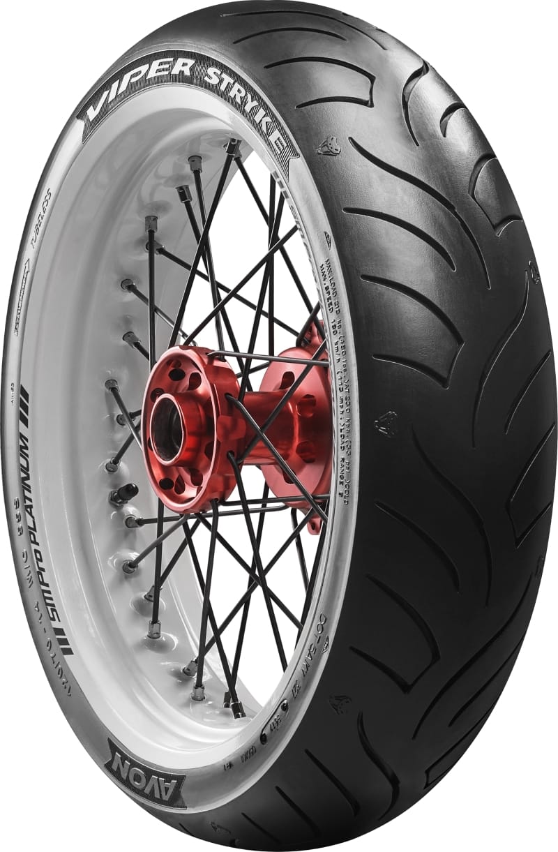Avon Tyre — Avon Viper Stryke AM63 F/R Tire - 130/70-12 62P TL