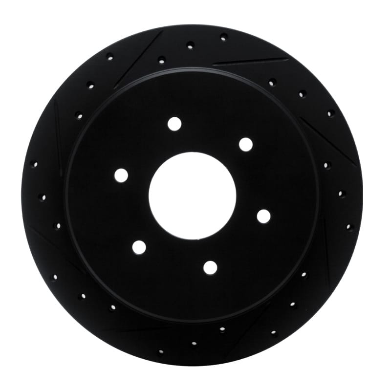 R1 Concepts — R1 17-24 Nissan Titan Rear Left Drilled & Slotted Black Brake Rotor
R1 Brake Rotor Drill