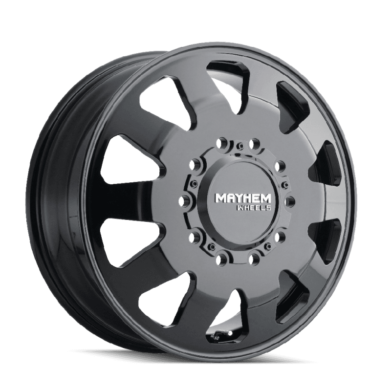 Mayhem — Mayhem 8181 Challenger Dually 22x8.25 / 10x225 BP / 169mm Offset / 170.1mm Hub Full Black Wheel
MAYHEM 8181