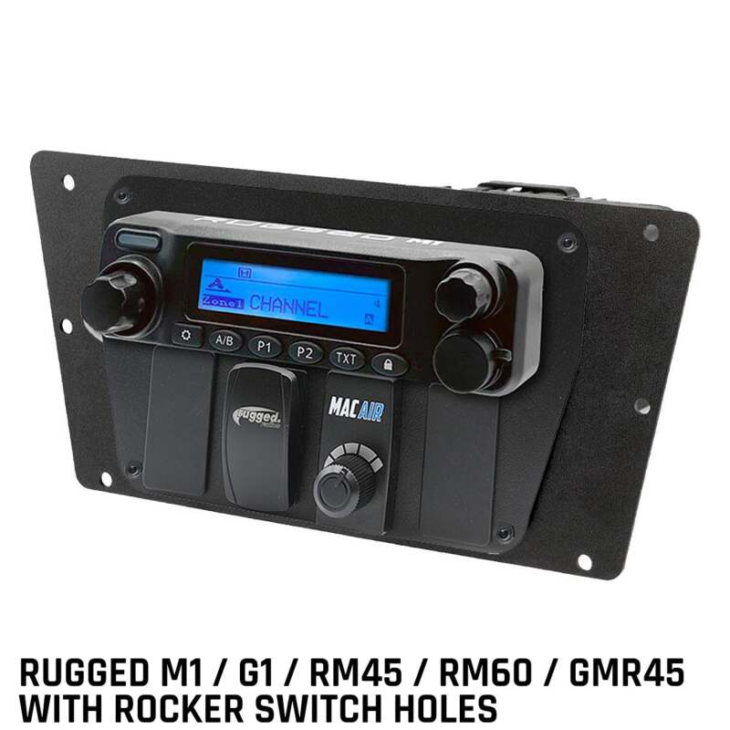 Rugged Radios — Rugged Radios Yamaha YXZ Multi-Mount Rugged M1/G1/RM45/RM60/GMR45 with Switch Holes