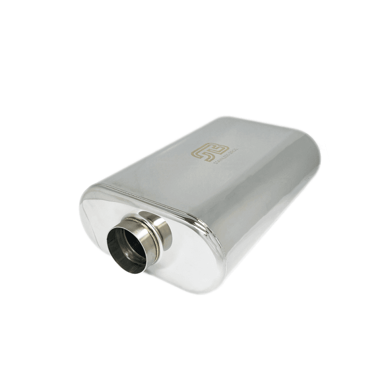 Stainless Bros — Stainless Bros 3in x 17.0in OAL Lightweight Muffler - Matte Finish