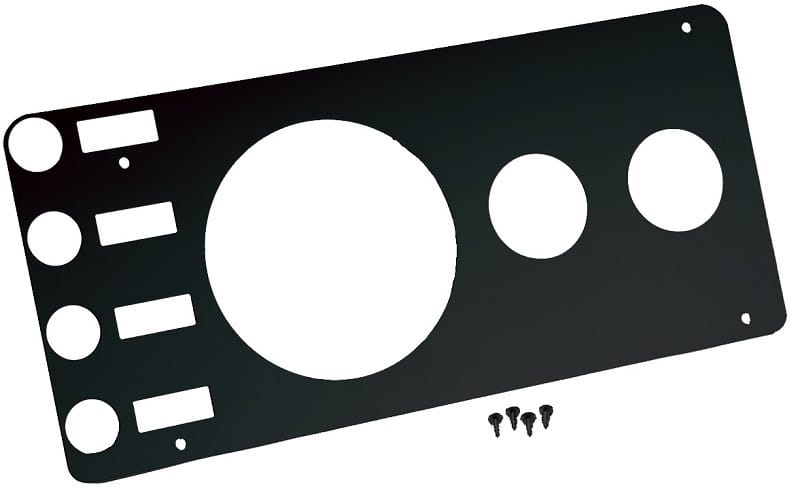 Kentrol — Kentrol 76-86 Jeep CJ Gauge Cover Without Radio Opening - Powdercoat Black