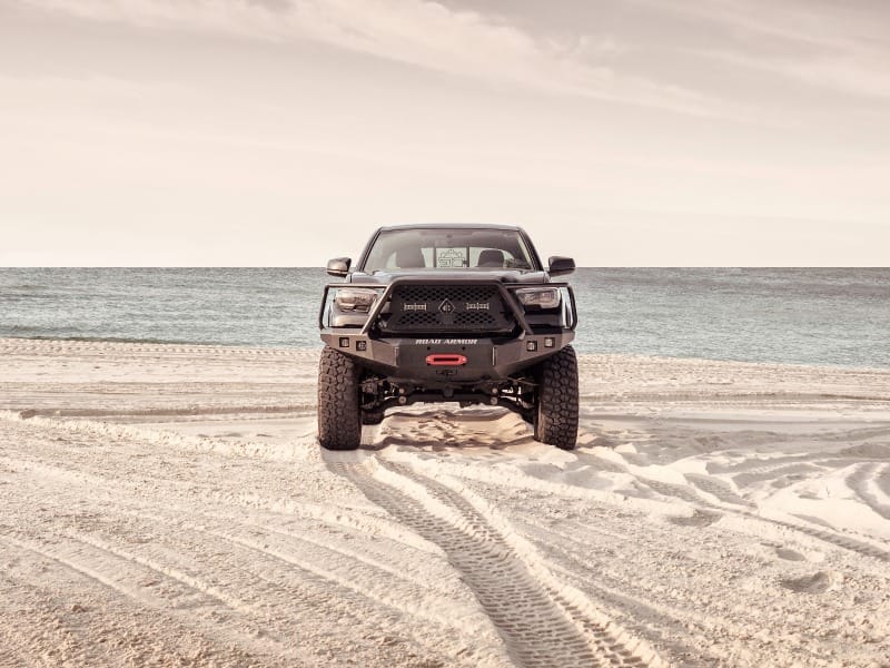 Road Armor — Road Armor 16-20 Toyota Tacoma Stealth Front Winch Bumper w/Lonestar Guard - Tex Blk