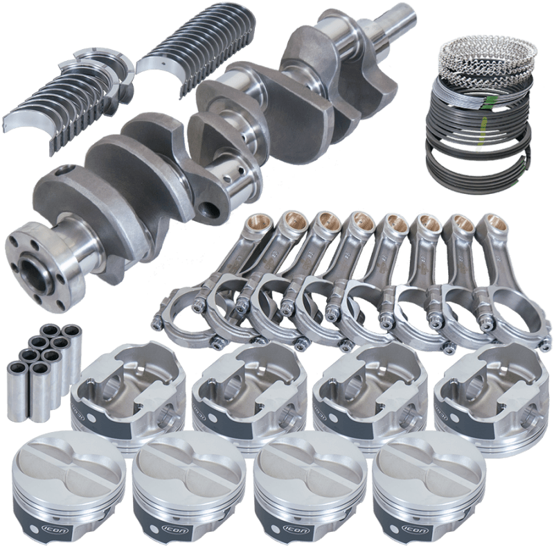Eagle — Eagle Ford 289/302 3.400in Crank 5.400in I-Beam Rod -11cc Flat Top 4.040in Pistons Rotating Assembly
Street & Strip Assy
