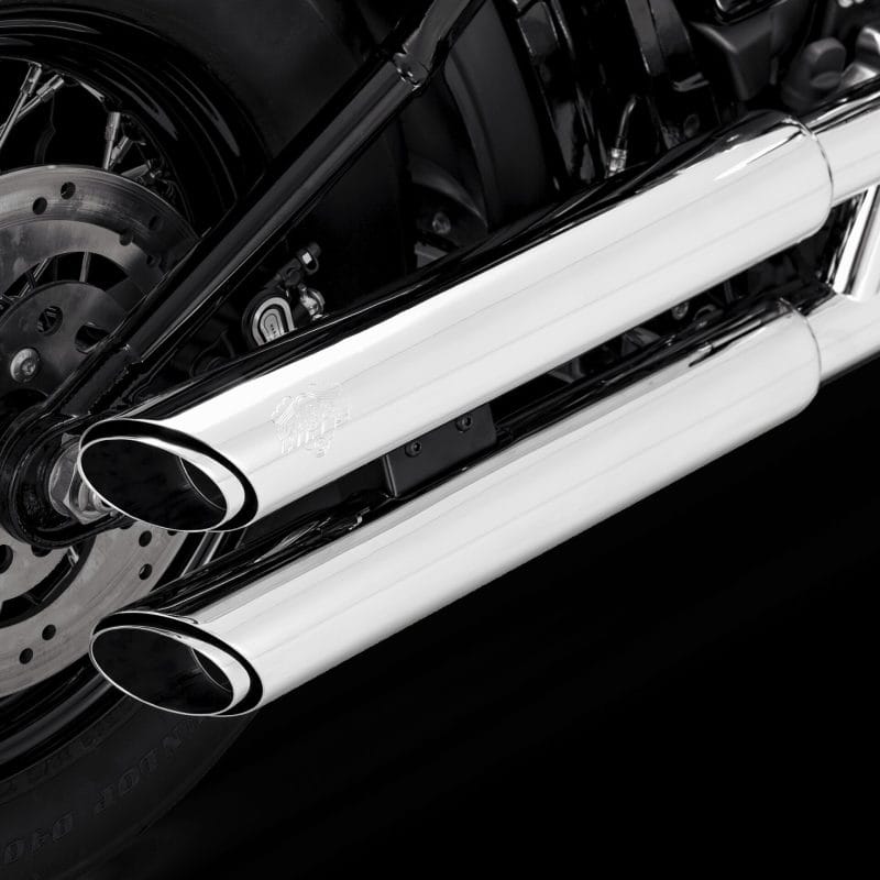 Vance and Hines — Vance & Hines 18-22 Harley-Davidson Softail Twin Slash S/OS PCX Slip-On Exhaust - Chrome