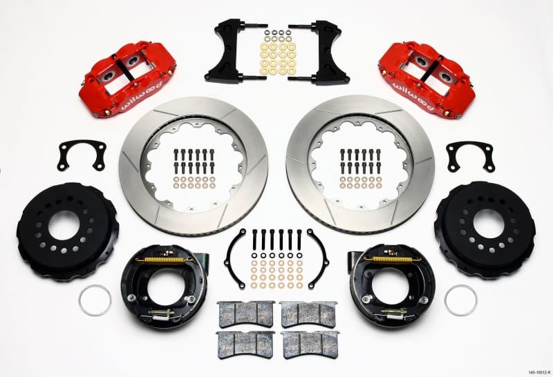 Wilwood — Wilwood Narrow Superlite 4R Rear P-Brk Kit 14.00in Red New Big Ford 2.50in Offset
BRAKE KIT