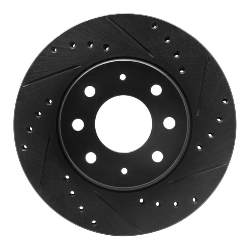R1 Concepts — R1 90-93 Mitsubishi Galant Front Right Drilled & Slotted Black Brake Rotor
R1 Brake Rotor Drill