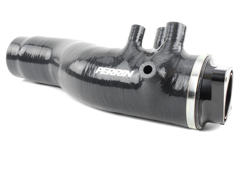 Perrin Performance — PERRIN 15-21 Subaru WRX / 14-18 Forester XT Turbo Inlet Hose 3in. w/ Turbo Adapter Flange - Black