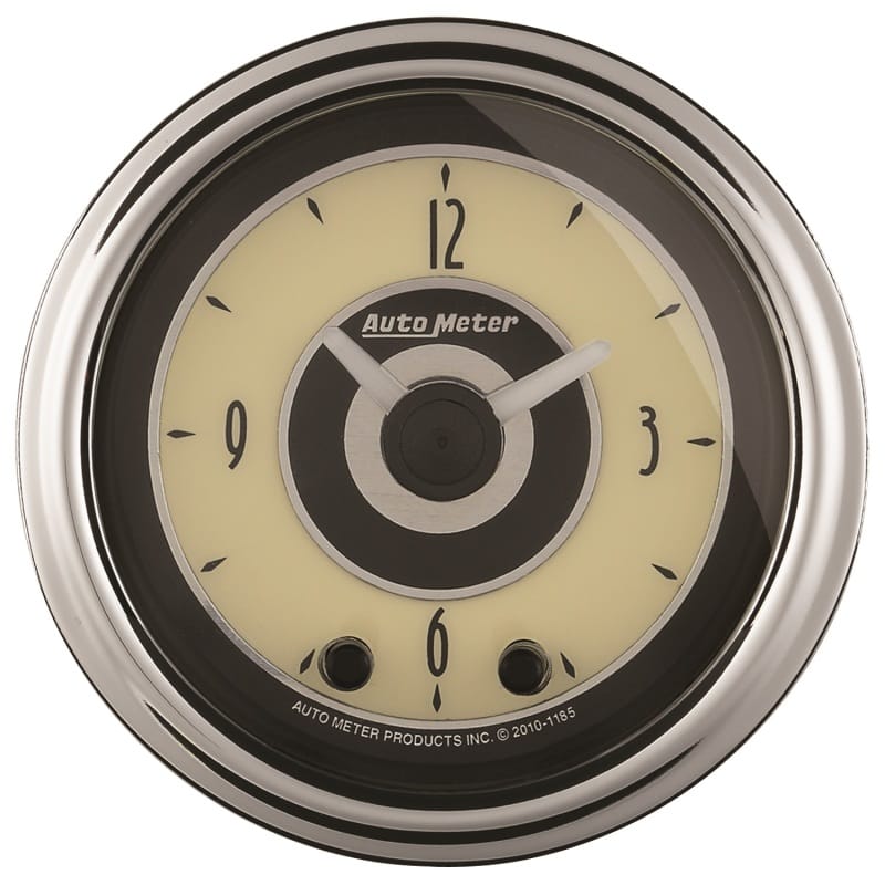 AutoMeter — AutoMeter Gauge Clock 2-1/16in. 12HR Analog Cruiser Ad
2" CLOCK ANALOG CAD