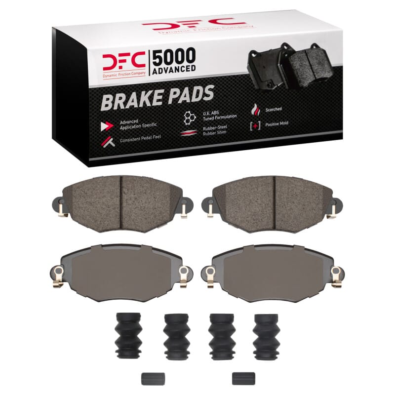 DFC — DFC 01-08 Ford Mondeo (Mexico) Front 5000 Advanced Low Metallic Brake Pads and Hardware Kit