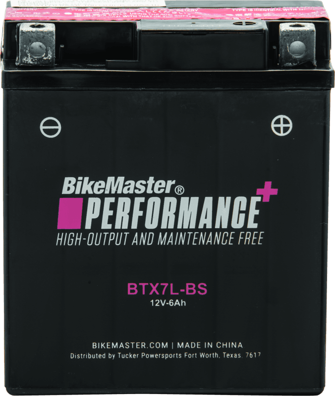 BikeMaster — BTX7L-BS Battery, 75 CCA