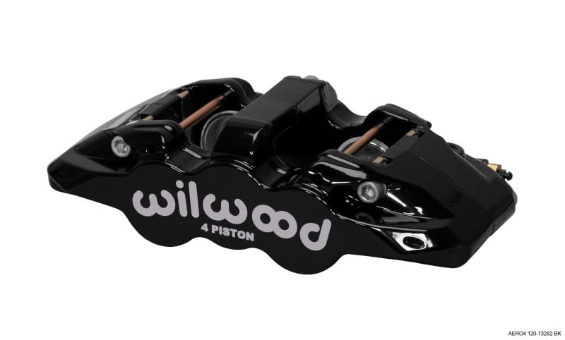 Wilwood — Wilwood Caliper-Aero4-L/H - Black 1.62/1.38in Pistons 1.25in Disc
BRAKE CALIPER