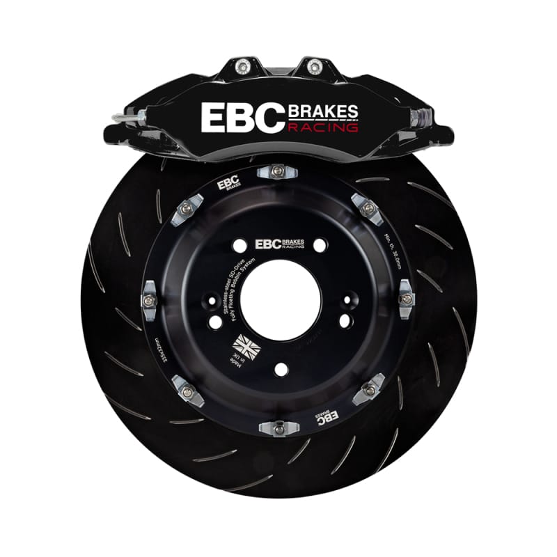 EBC — EBC Racing 00-06 BMW M3 (E46) Black Apollo-6 Calipers 355mm Rotors Front Big Brake Kit