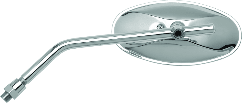 BikeMaster — BikeMaster Adjustable Oval Mirror 10mm - Each -Chrome