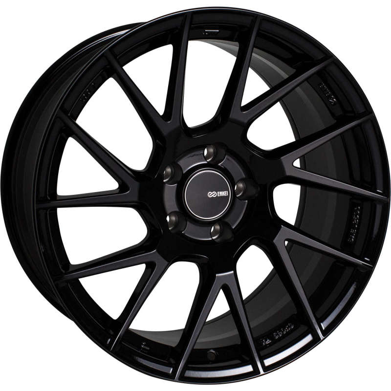 Enkei — Enkei TM7 18x8.0 5x112 45mm Offset 72.6mm Bore Gloss Black Wheel
