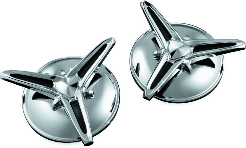 Kuryakyn — Knock-Off Center Caps For Trikes Chrome