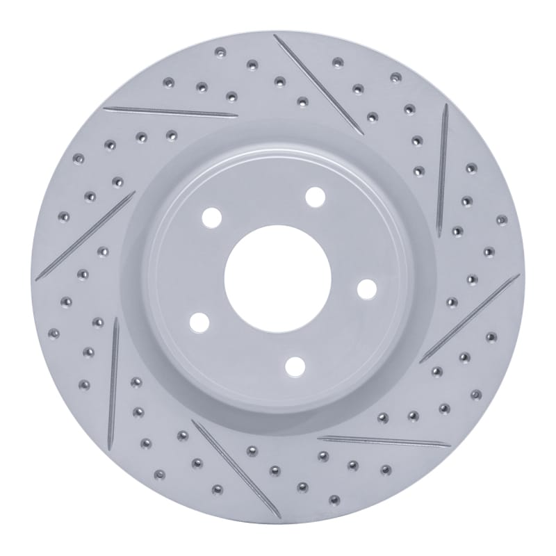 R1 Concepts — R1 13-25 Infiniti Jx35 Front Right Drilled & Slotted Geo-Carbon Rotor