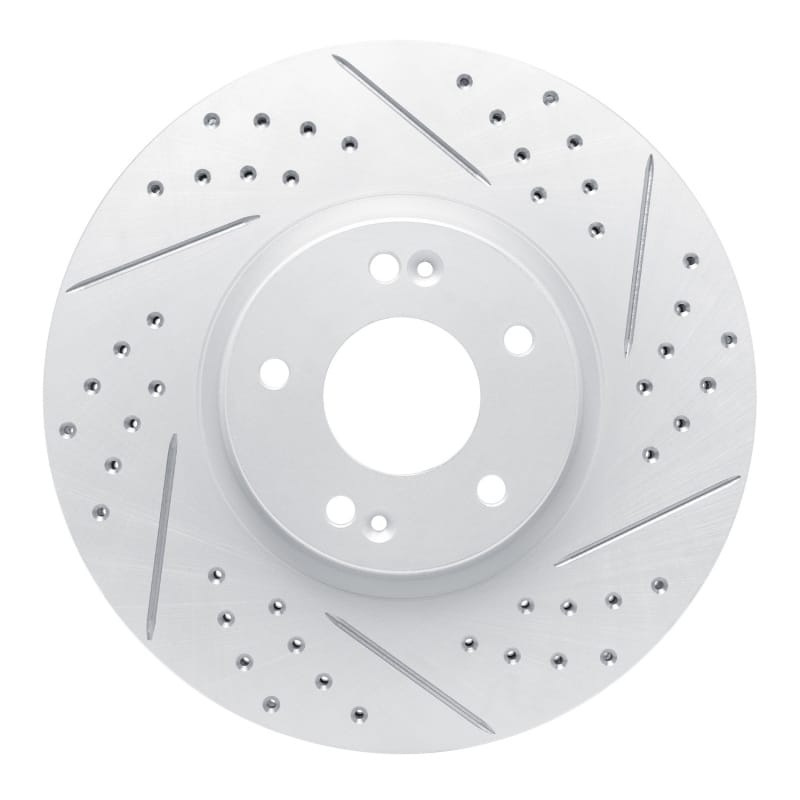 R1 Concepts — R1 07-12 Hyundai Veracruz Front Right Drilled & Slotted Geo-Carbon Rotor