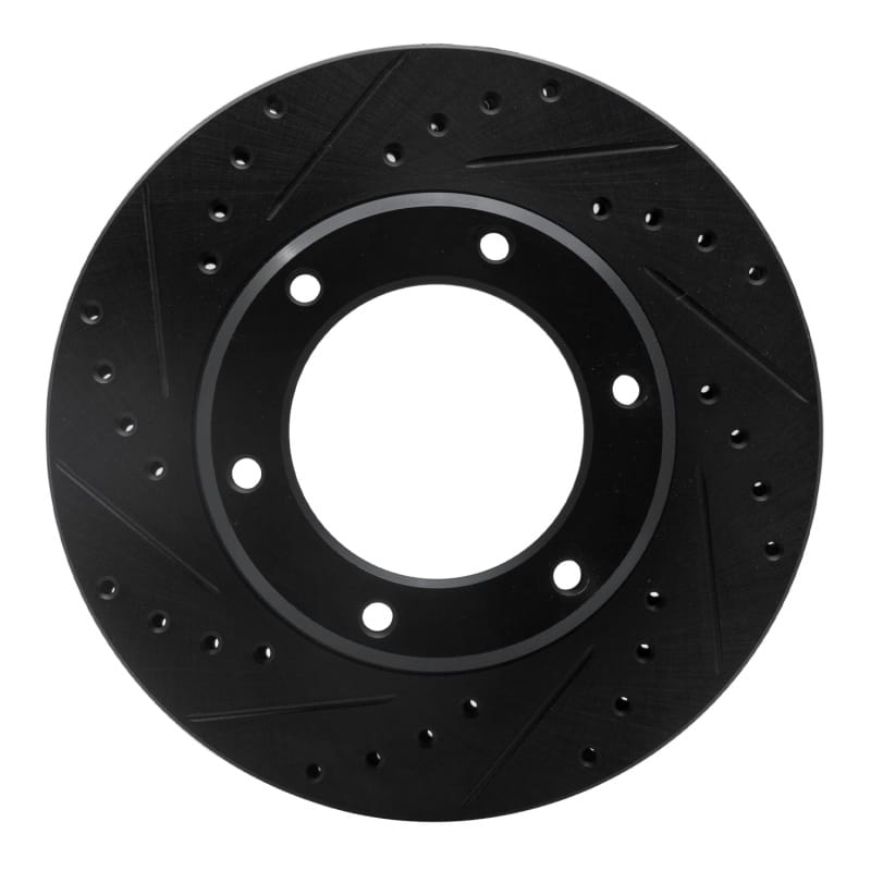 R1 Concepts — R1 90-92 Toyota Land Cruiser Front Left Drilled & Slotted Black Brake Rotor
R1 Brake Rotor Drill