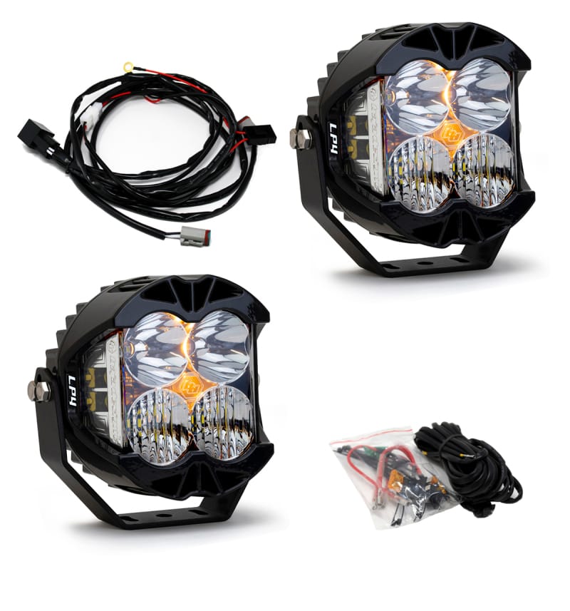 Baja Designs — Baja Designs LP4 Pro Driving/Combo LED - Clear (Pair)