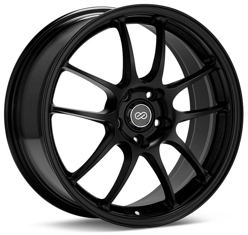 Enkei — Enkei PF01 18x9.5 5x114.3 15mm Offset Black Wheel
