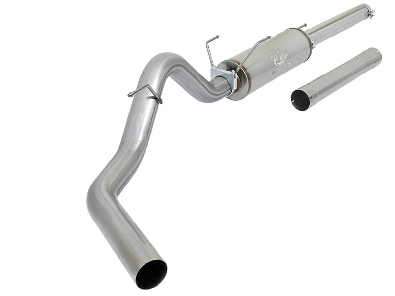 aFe — aFe LARGE Bore HD Exhausts Cat-Back SS-409 EXH CB Dodge Diesel Trucks 03-04 L6-5.9L (td)
Cat-Back Exhaust
ExhstSysKt