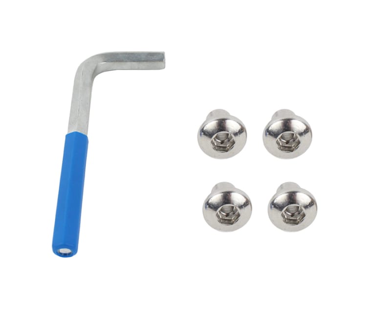 Kentrol — Kentrol 07-18 Jeep Wrangler JK OEM Anti-Theft Door Nuts 2 Door - Polished Silver
