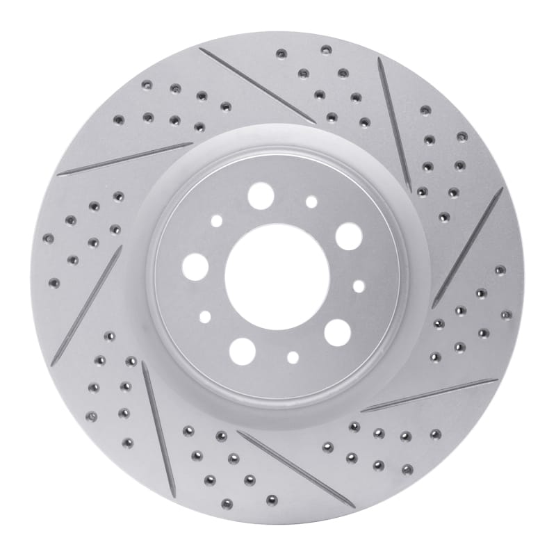 R1 Concepts — R1 04-07 Volvo V70 Front Right Drilled & Slotted Geo-Carbon Rotor