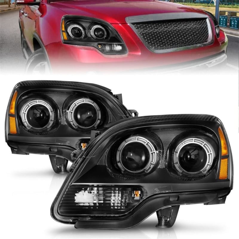 ANZO — ANZO 2007-2012 GMC Acadia Projector Headlights Black Housing
Head Light Set
HdLt