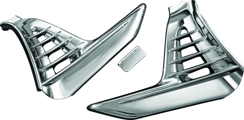 Kuryakyn — Kuryakyn Louvered Battery Box Cover 01-10 GL1800 Chrome