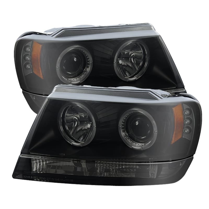 SPYDER — Spyder Jeep Grand Cherokee 99-04 Projector Headlights LED Halo LED Black Smoke PRO-YD-JGC99-HL-BSM
Projector Headlights
Head Light Set