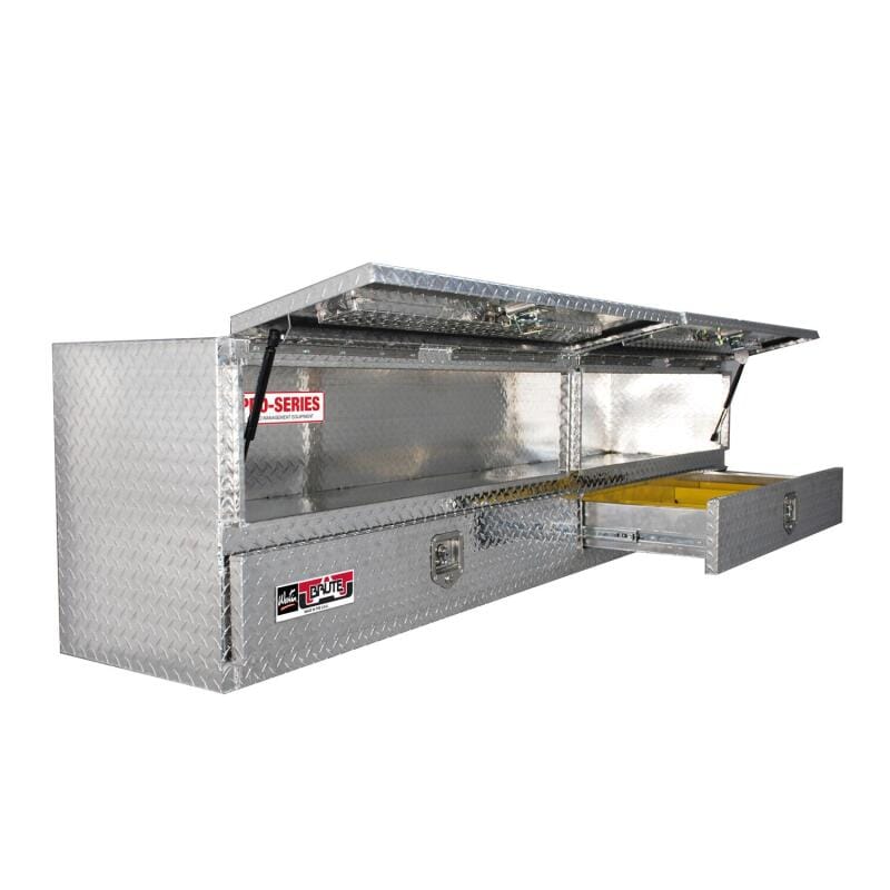Westin — Westin/Brute High Cap 96in Stake Bed Contractor TopSider w/ Bottom Drawers - Aluminum
ToolBxTrkBedSideRail