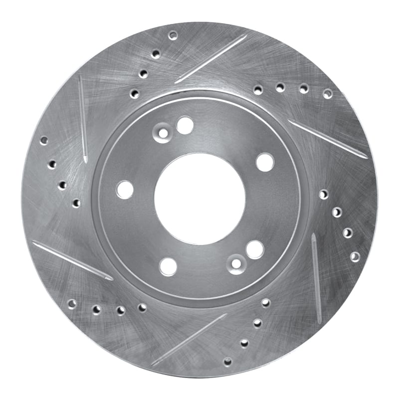 R1 Concepts — R1 10-13 Kia Forte Koup Front Left Drilled & Slotted Silver Brake Rotor
R1 Brake Rotor Drill