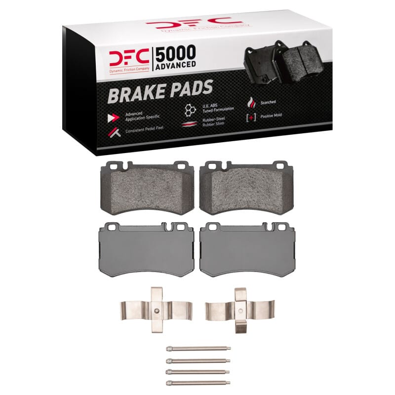 DFC — DFC 03-11 Mercedes-Benz SL600 Rear 5000 Advanced Low Metallic Brake Pads and Hardware Kit
DFC Brake Pad Set