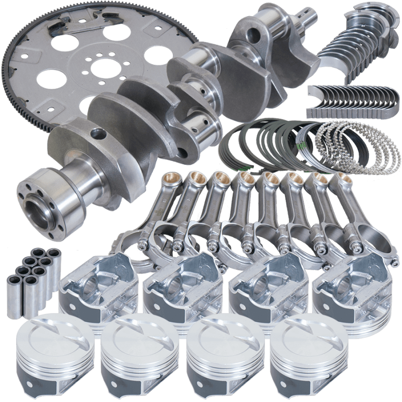 Eagle — Eagle Chevy 350 1Pc 3.750in Crank 5.700in I-Beam Rods 4.000in Pistons 168 Tooth FP Balanced Assembly
Bal Street Perf Assy