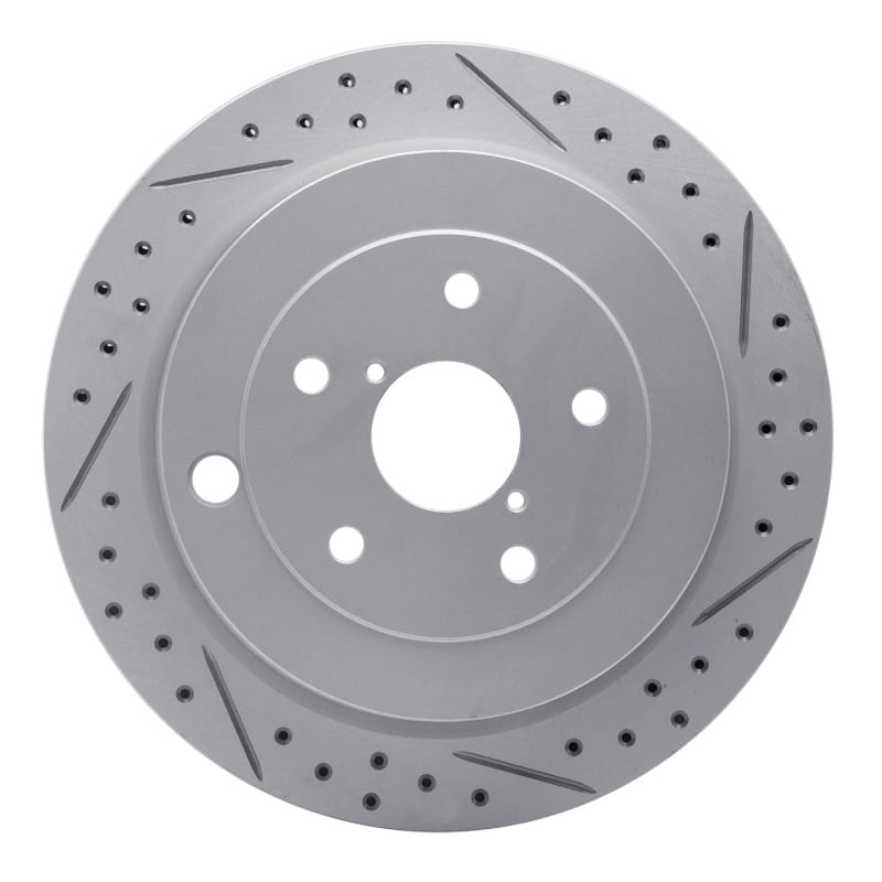 R1 Concepts — R1 06-14 Subaru Tribeca Rear Right Drilled & Slotted Geo-Carbon Rotor