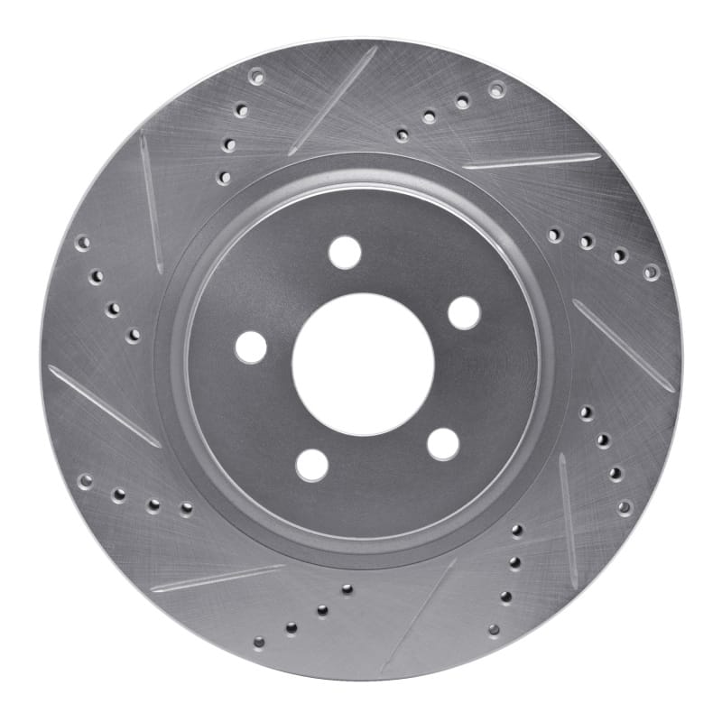 R1 Concepts — R1 94-04 Ford Mustang Front Left Drilled & Slotted Silver Brake Rotor
R1 Brake Rotor Drill