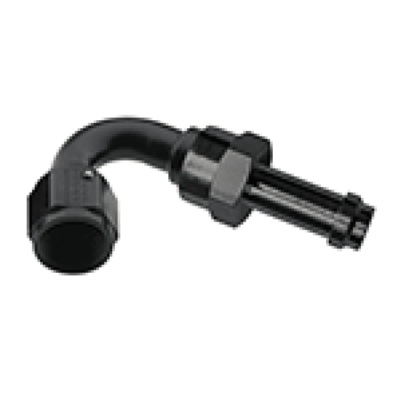 Fragola — Fragola -8AN 120 Degree EZ Street Hose End Black